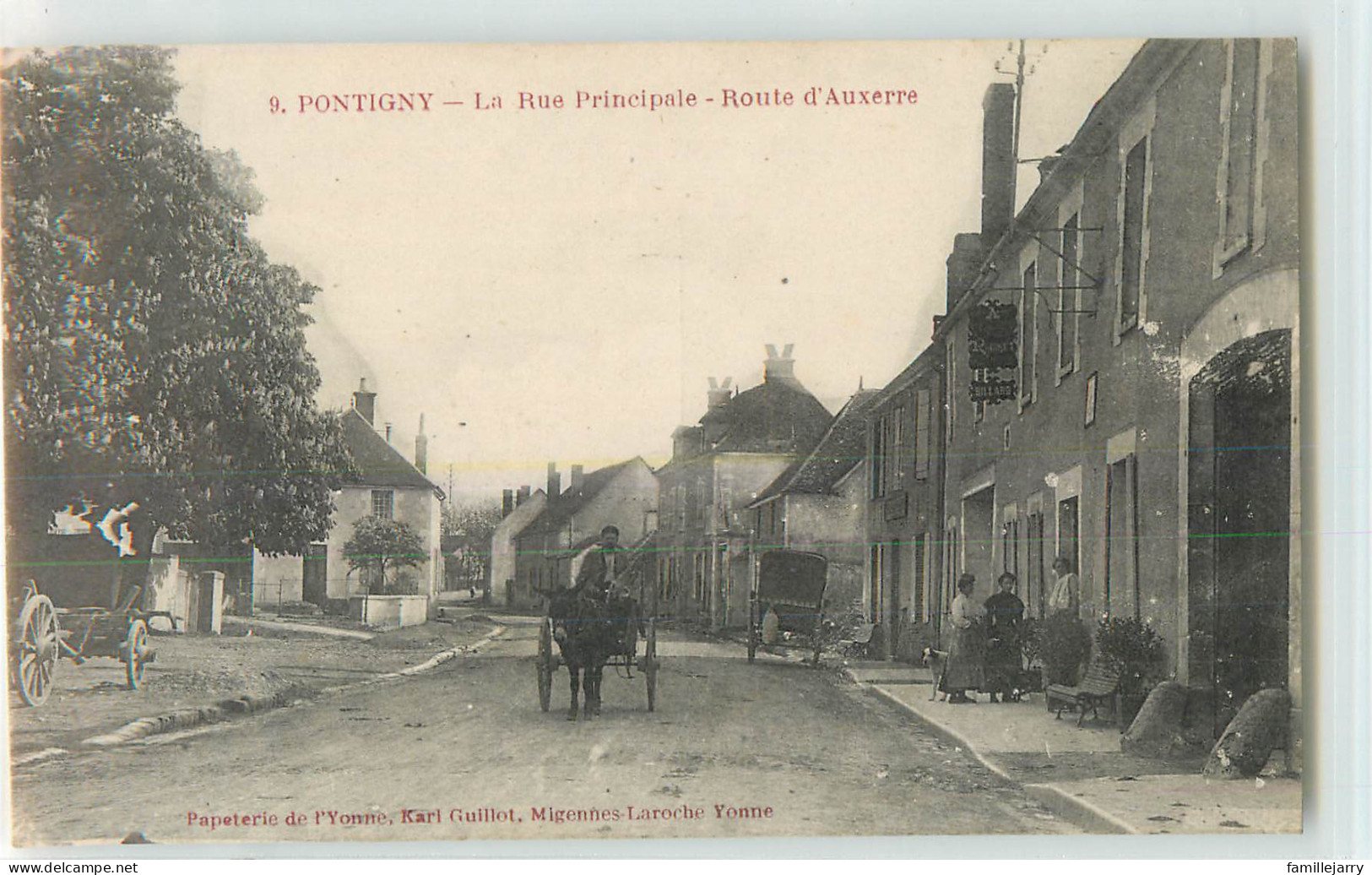 34764 - PONTIGNY - LA RUE PRINCIPALE ROUTE D AUXERRE - Pontigny