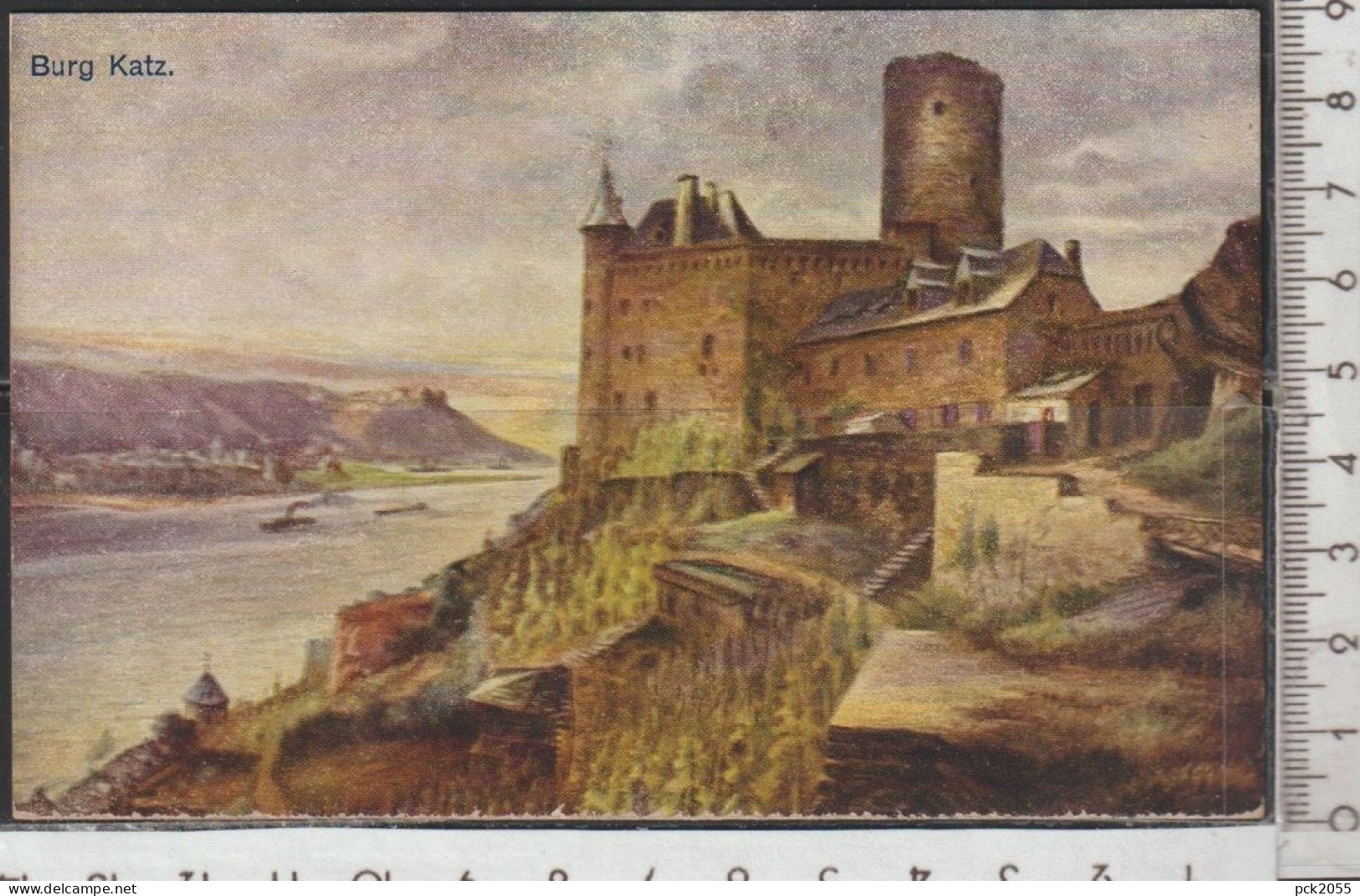 St. Goar - Burg Katz Mit Blick Auf St. Goar - Nicht Gelaufen ( AK  4931 ) Günstige Versandkosten - St. Goar