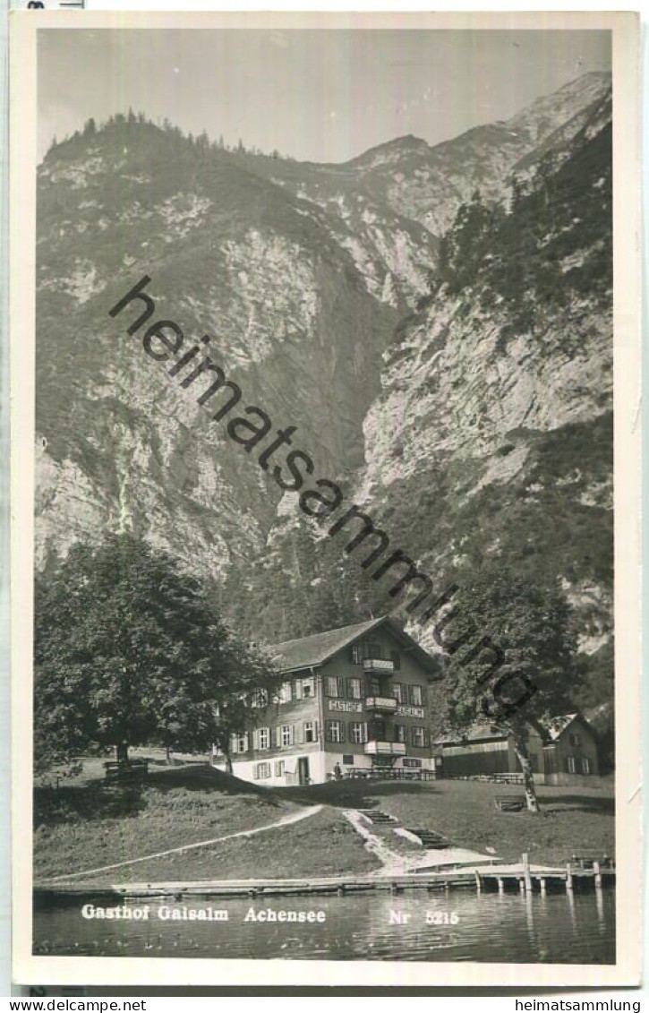 Gasthaus Gaisalm - Achensee - Foto-Ansichtskarte - Verlag Georg Angerer Schwaz Tirol - Achenseeorte