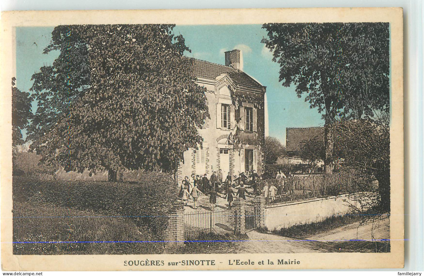 35886 - SOUGERES SOUS SINOTTE / MONETEAU - L ECOLE ET LA MAIRIE - Moneteau
