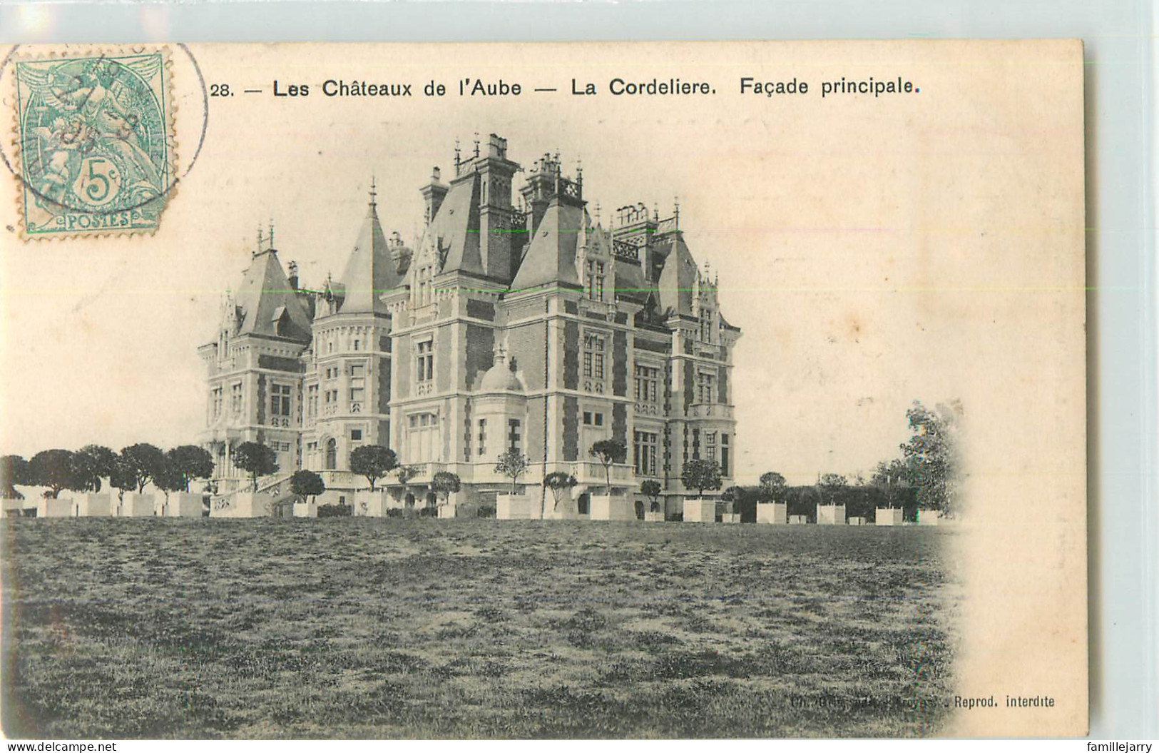 37633 - CHAOURCE - LES CHATEAUX DE L AUBE- LA CORDELIERE / FACADE PRINCIPALE - Chaource