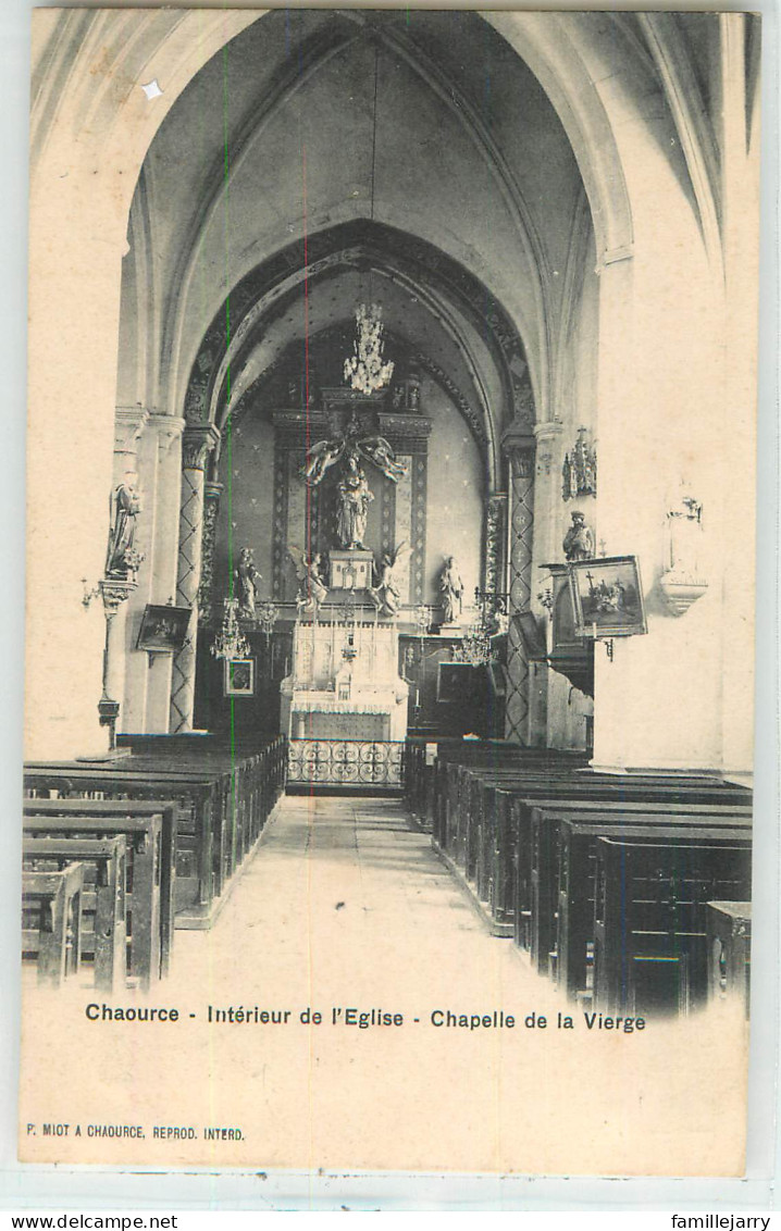 37615 - CHAOURCE - INTERIEUR DE L EGLISE – CHAPELLE DE LA VIERGE - Chaource