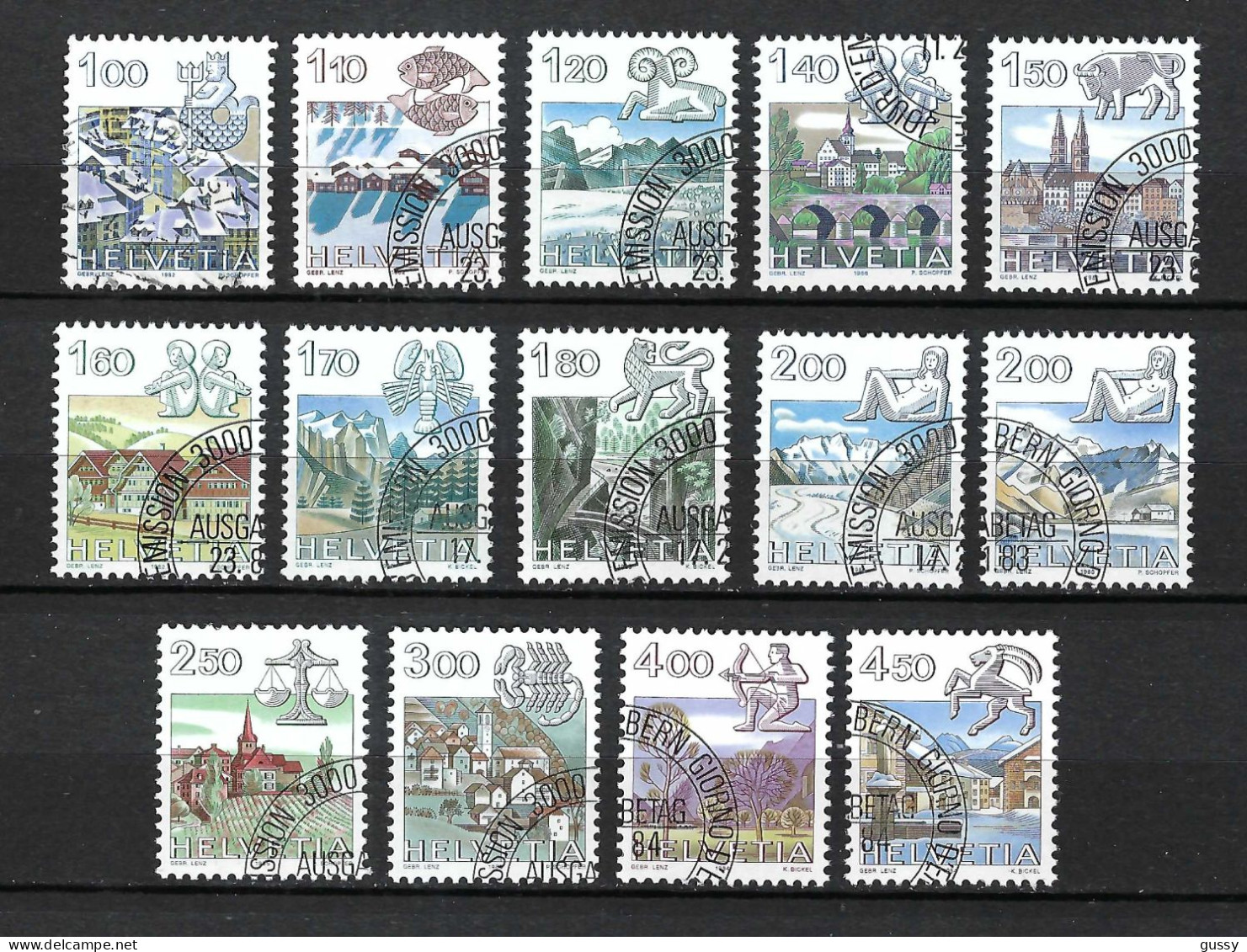 SUISSE 1982-86: Lot D'oblitérés - Used Stamps