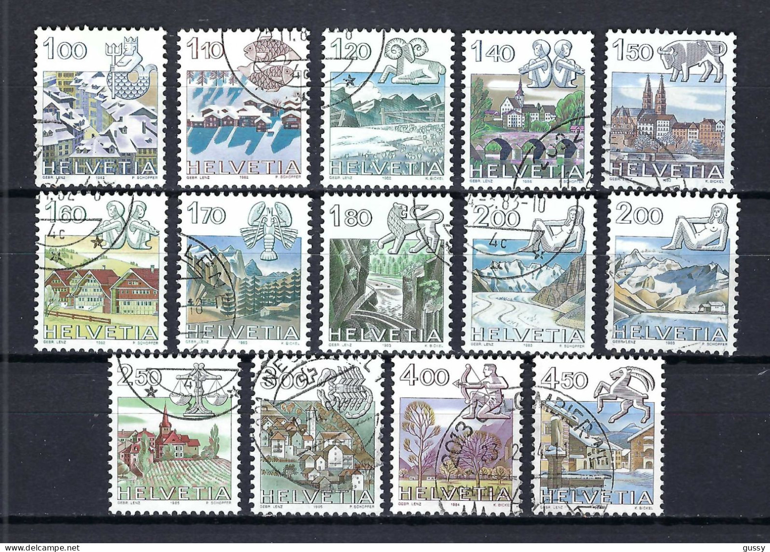 SUISSE 1982-86: Lot D'oblitérés - Used Stamps