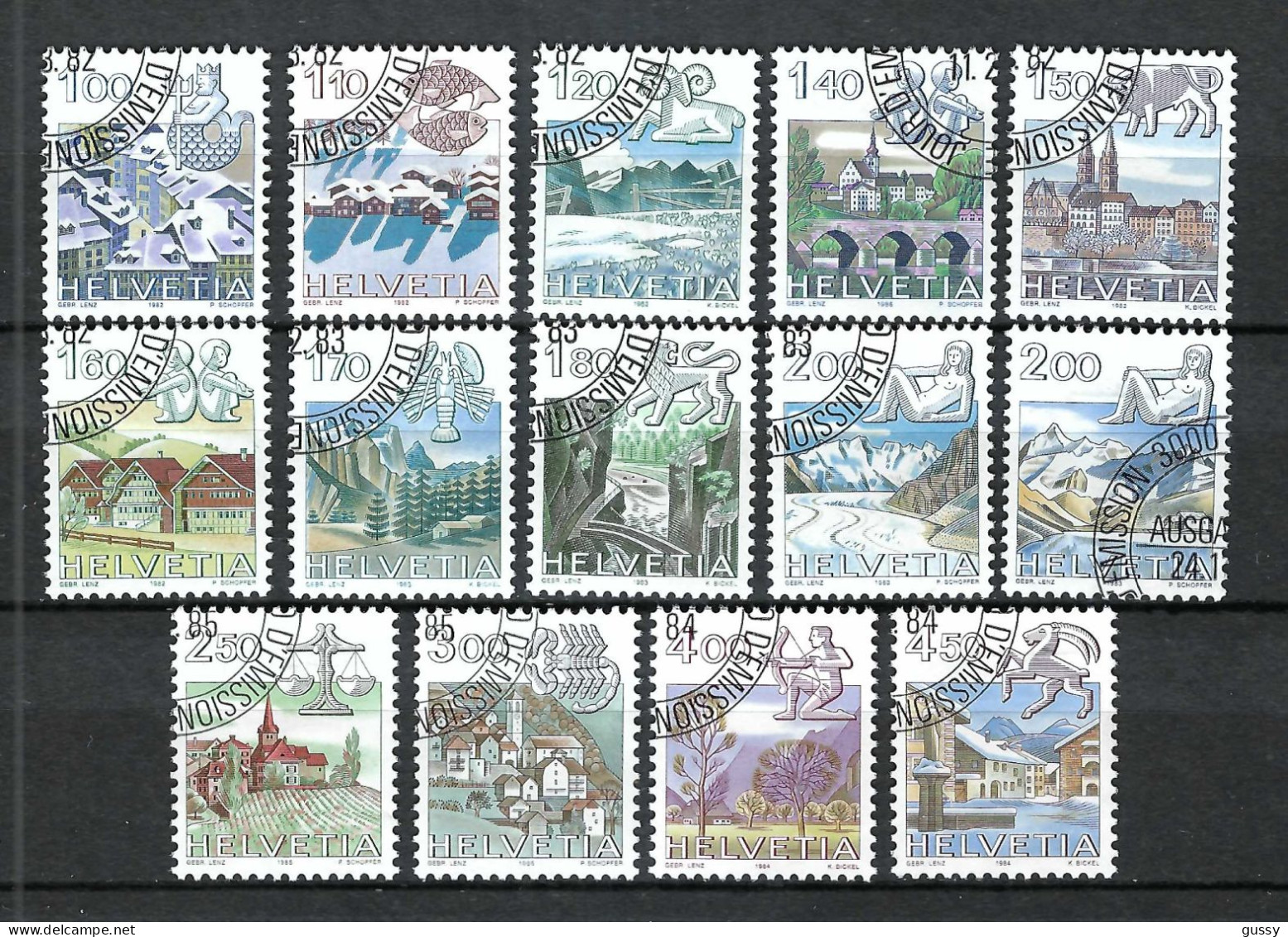 SUISSE 1982-86: Lot D'oblitérés - Used Stamps