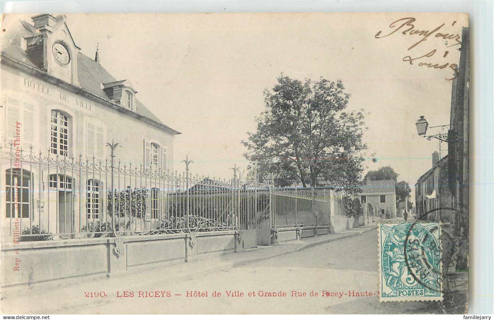 39640 - LES RICEYS - HOTEL DE VILLE ET GRANDE RUE DE - Les Riceys