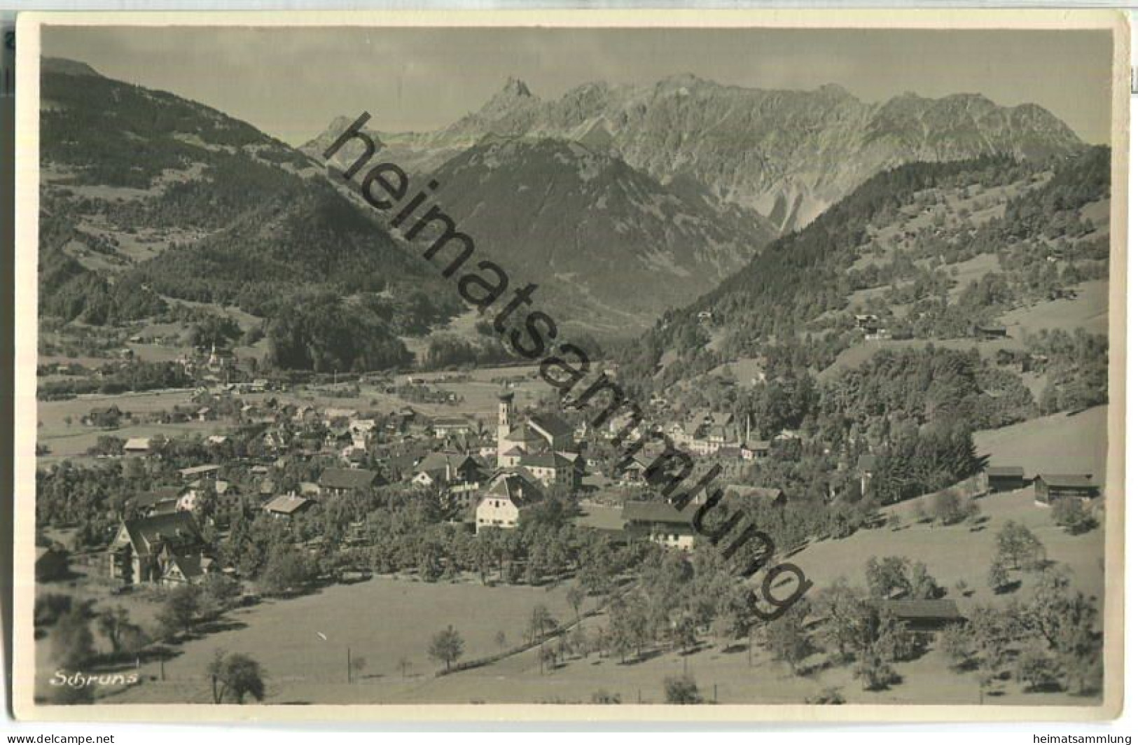 Schruns - Foto-Ansichtskarte - Silvrettaverlag O. Steiner Schruns 1929 - Schruns