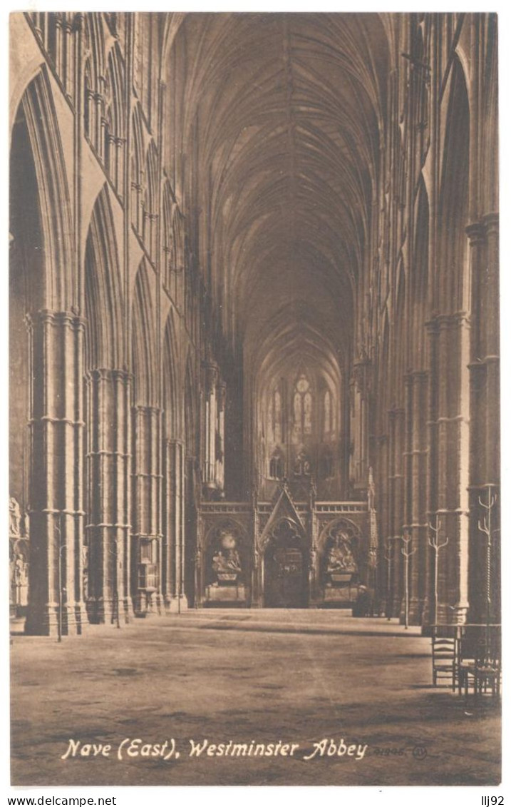 CPA Royaume Uni - GB - LONDON - Nave (East) - WESTMINSTER ABBEY - Westminster Abbey