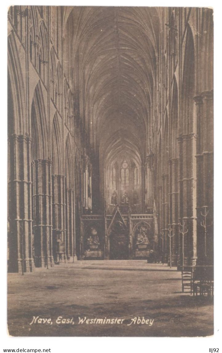 CPA ROYAUME UNI - GB - Nave, East - WESTMINSTER ABBEY - Westminster Abbey