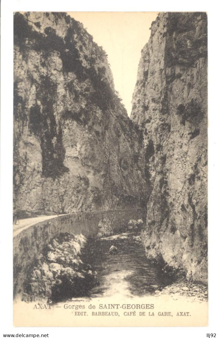 CPA 11 - AXAT - Gorges De SAINT-GEORGES - Barbeaud Edit. - Axat