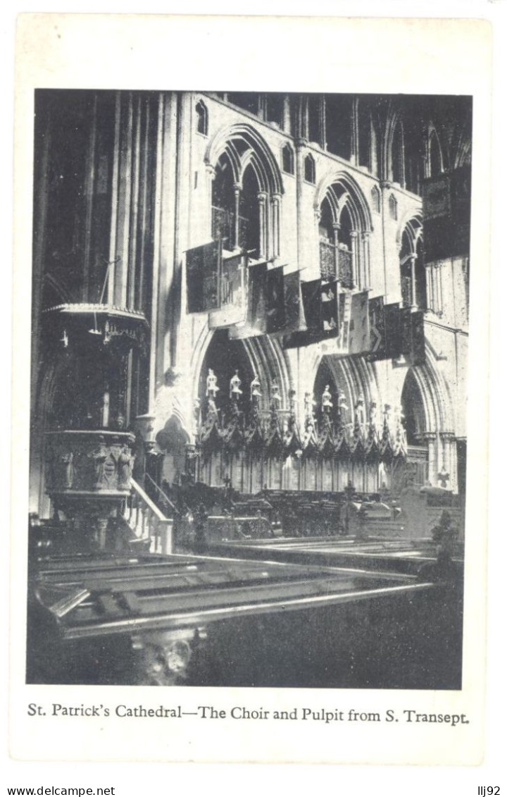 CPA IRLANDE - EIRE - DUBLIN - St-Patrick's Cathedral - The Choir And Pulpit From S. Transept - Dublin