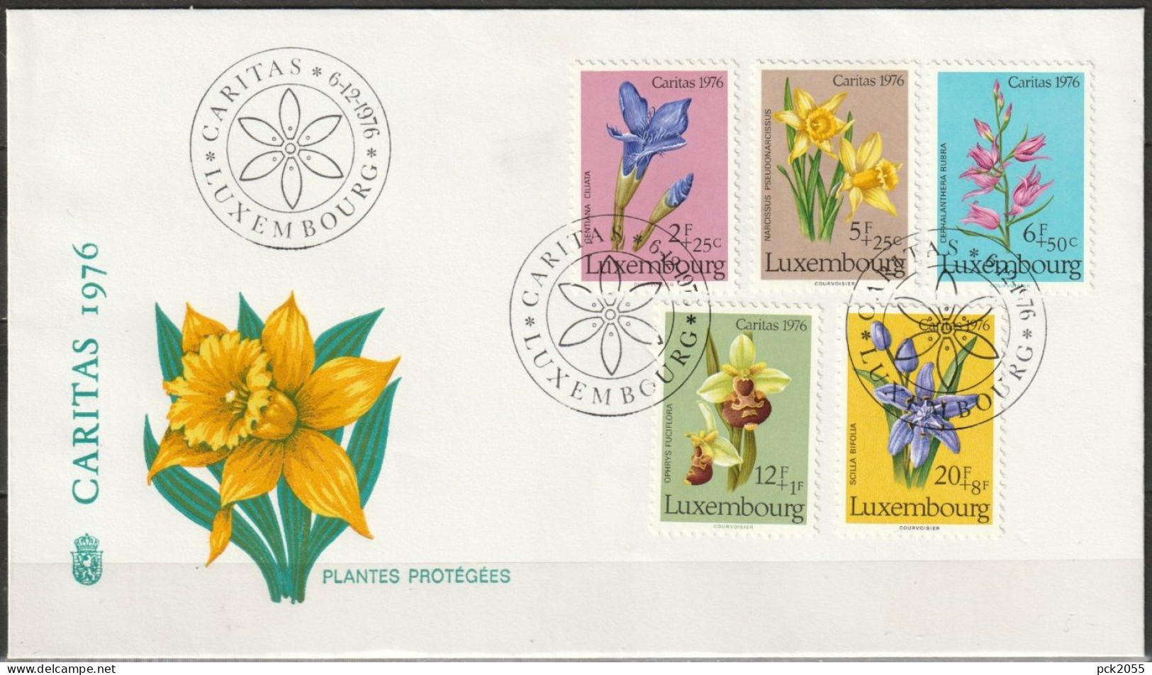 Luxemburg 1976 FDC MiNr.936 - 940 Caritas Geschützte Pflanzen  ( D 4085 )günstige Versandkosten - FDC