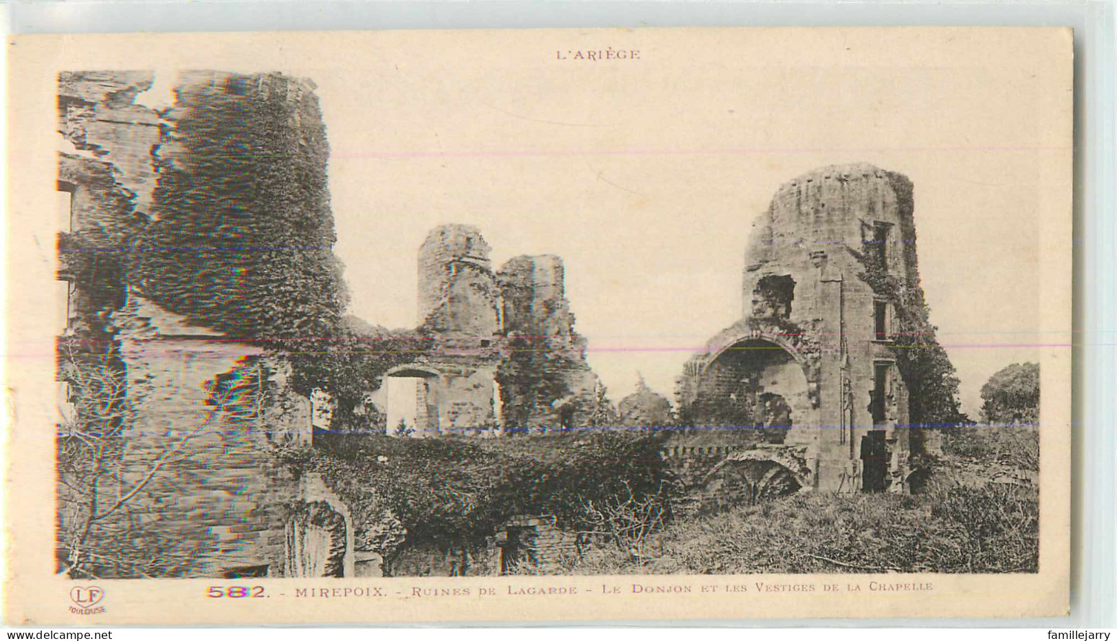 41509 - MIREPOIX - RUINES DE LAGARDE - LE DONJON ET LES VESTIGES DE LA CHAPELLE - Mirepoix