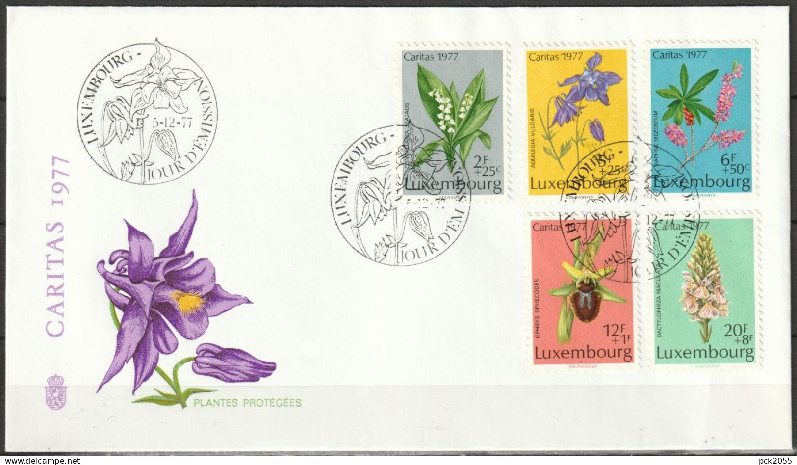 Luxemburg 1977 FDC MiNr.957 - 961 Caritas Geschützte Pflanzen  ( D 4975 )günstige Versandkosten - FDC