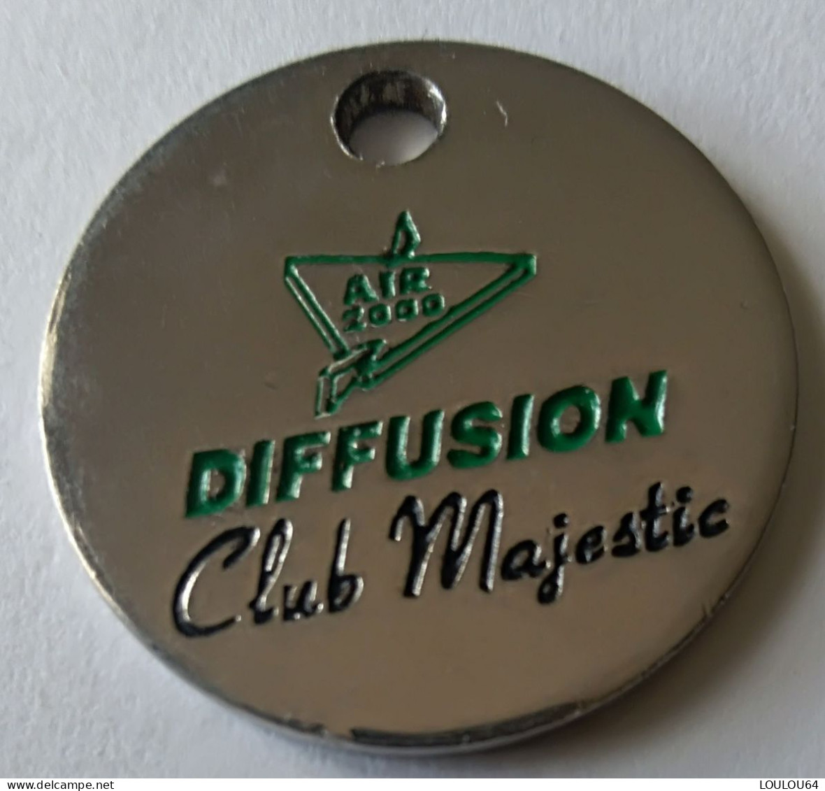 Jeton De Caddie - AIR 2000 - DIFFUSION - Club Majestic - En Métal - (1) - - Einkaufswagen-Chips (EKW)