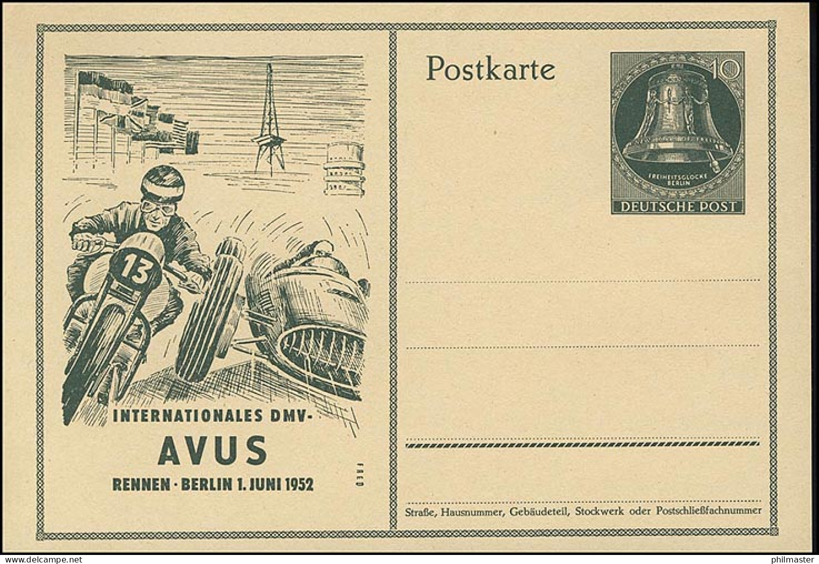 P 30 - AVUS 1952 ** Postfrisch - Sonstige & Ohne Zuordnung