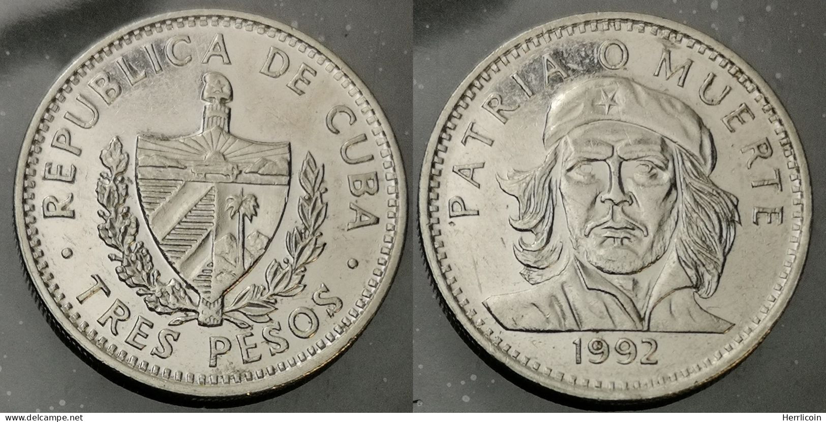 Monnaie Cuba - 1992 - 3 Pesos Che Guevara Acier - Kuba