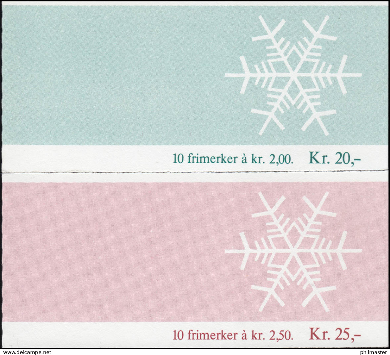 Norwegen-Markenheftchen 938D+939D Weihnachten 1985, Set Mit 2 MH ** / MNH - Carnets