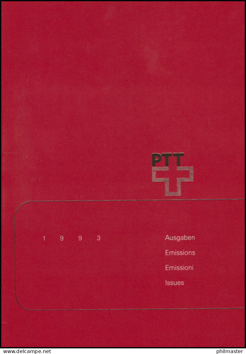 PTT-Jahrbuch Schweiz 1993, Alle Marken Mit Ersttagsstempel - Collections