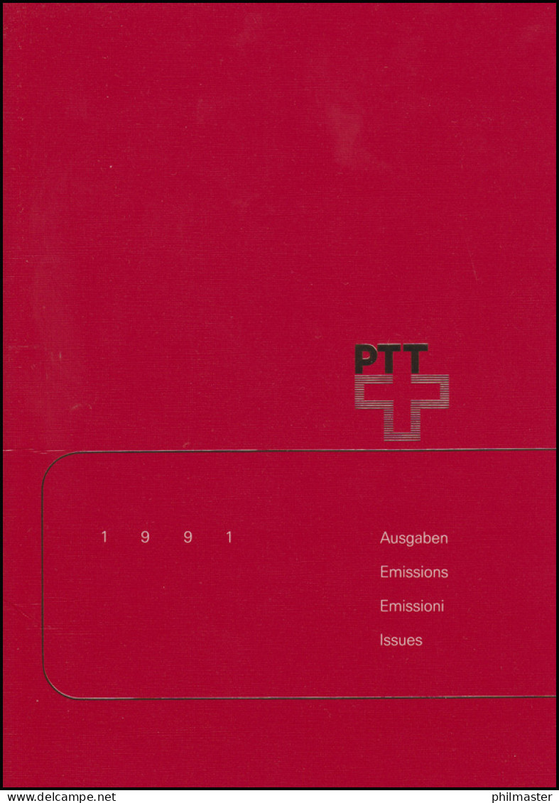 PTT-Jahrbuch Schweiz 1991, Postfrisch - Verzamelingen