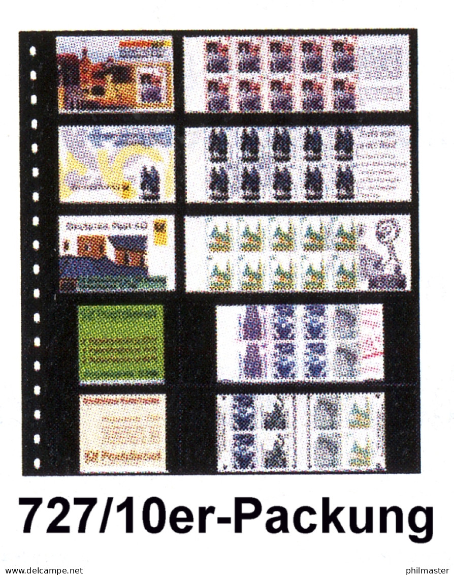 LINDNER 727 Klarsichthülle Für 5 Heftchen 78x50 Und 160x50 Mm - 10er-Packung  - Other & Unclassified
