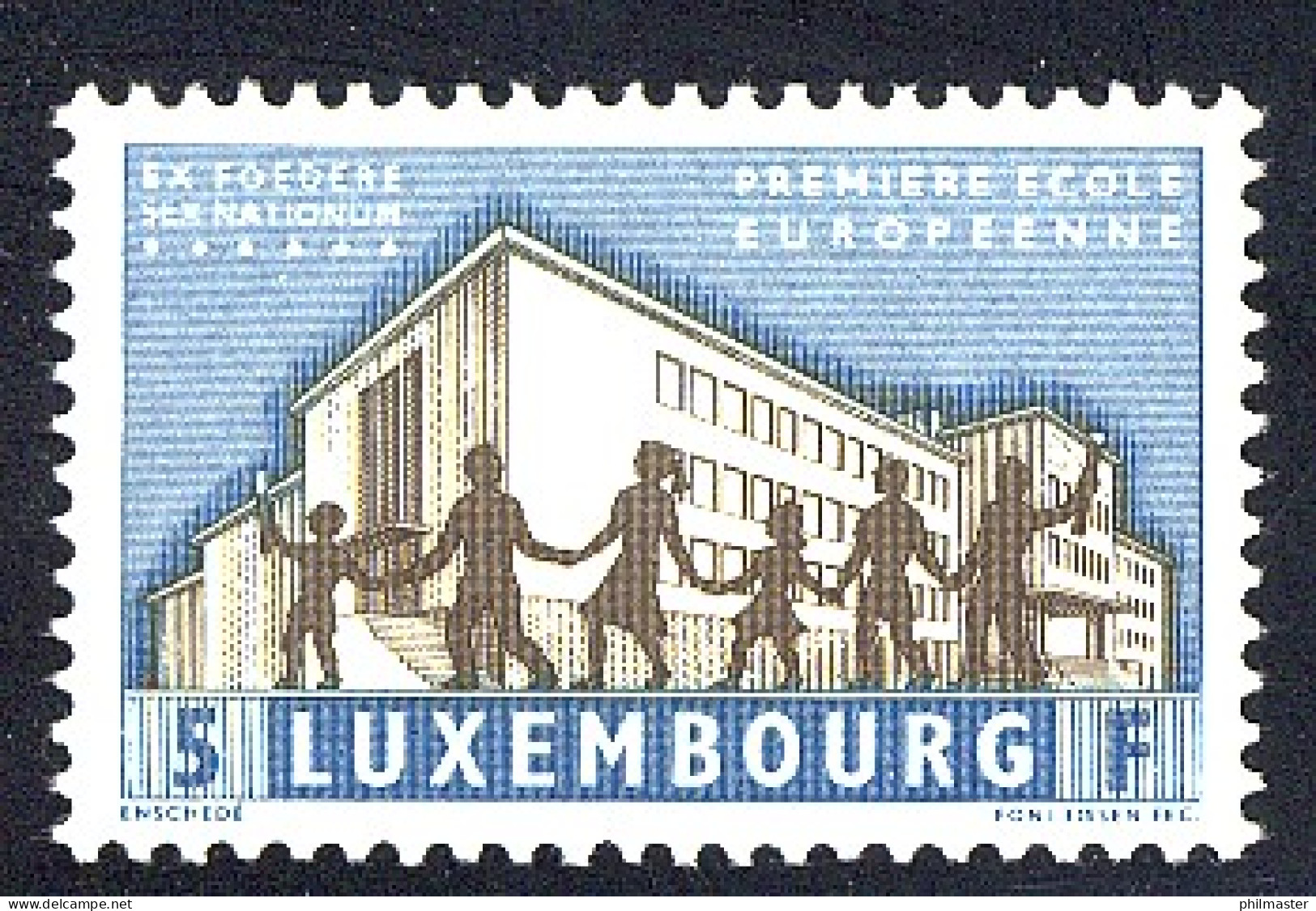1960 Luxemburg 621 Sympathie-/Mitläuferausgabe, Marke ** - Idee Europee