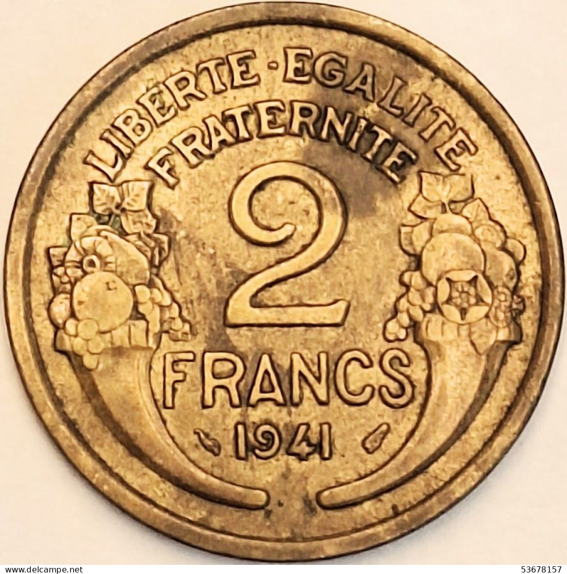 France - 2 Francs 1941, KM# 886 (#4103) - 2 Francs
