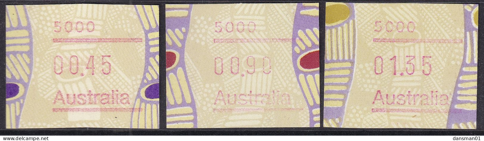 Australia 1999 Frama Button Set (3) Mint Never Hinged 5000 - Ongebruikt