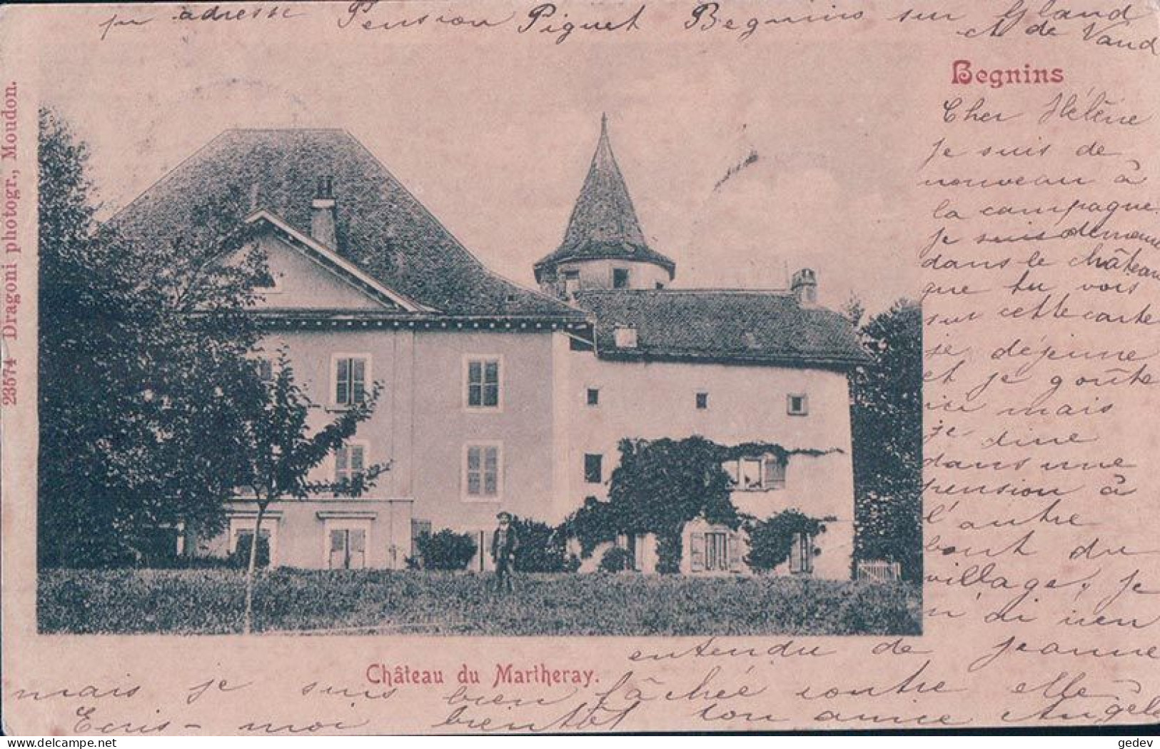 Begnins VD, Château Du Martheray (20.8.1900 U) - Begnins