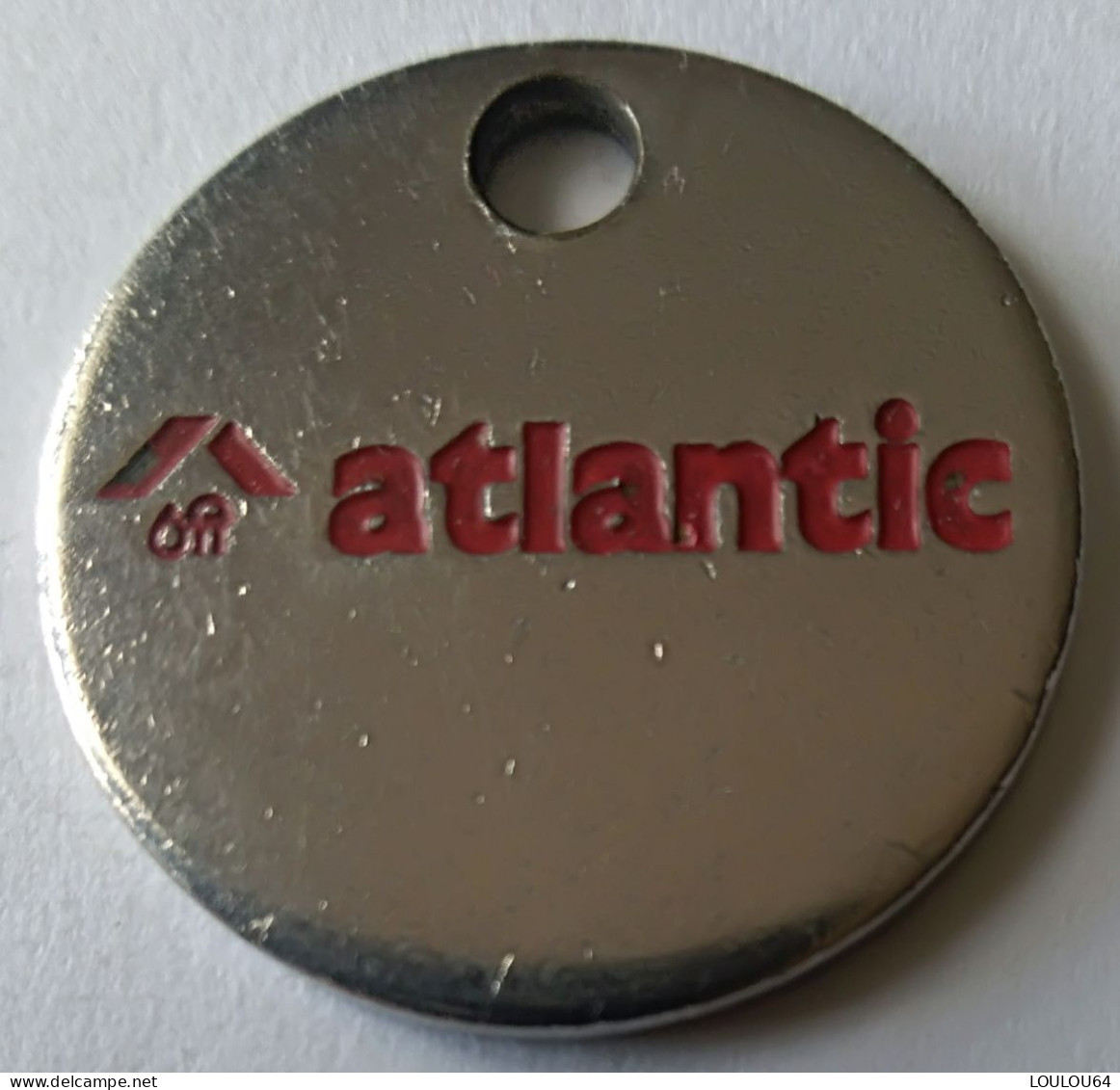 Jeton De Caddie - ATLANTIC - Nous Réchauffons L'avenir Depuis Longtemps - En Métal - (1) - - Trolley Token/Shopping Trolley Chip