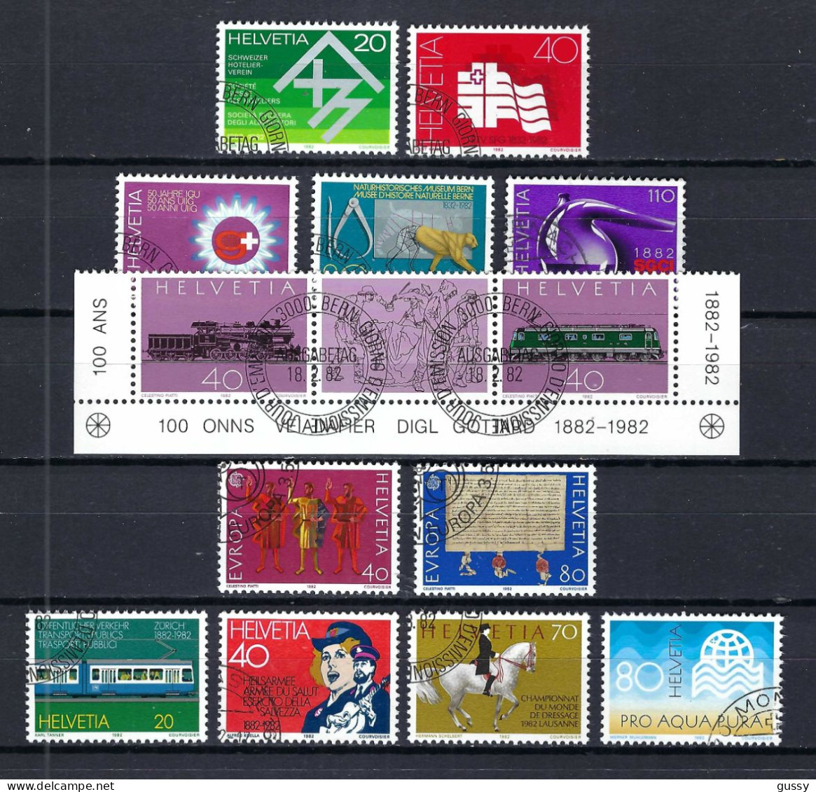 SUISSE 1982: Lot D'oblitérés - Used Stamps