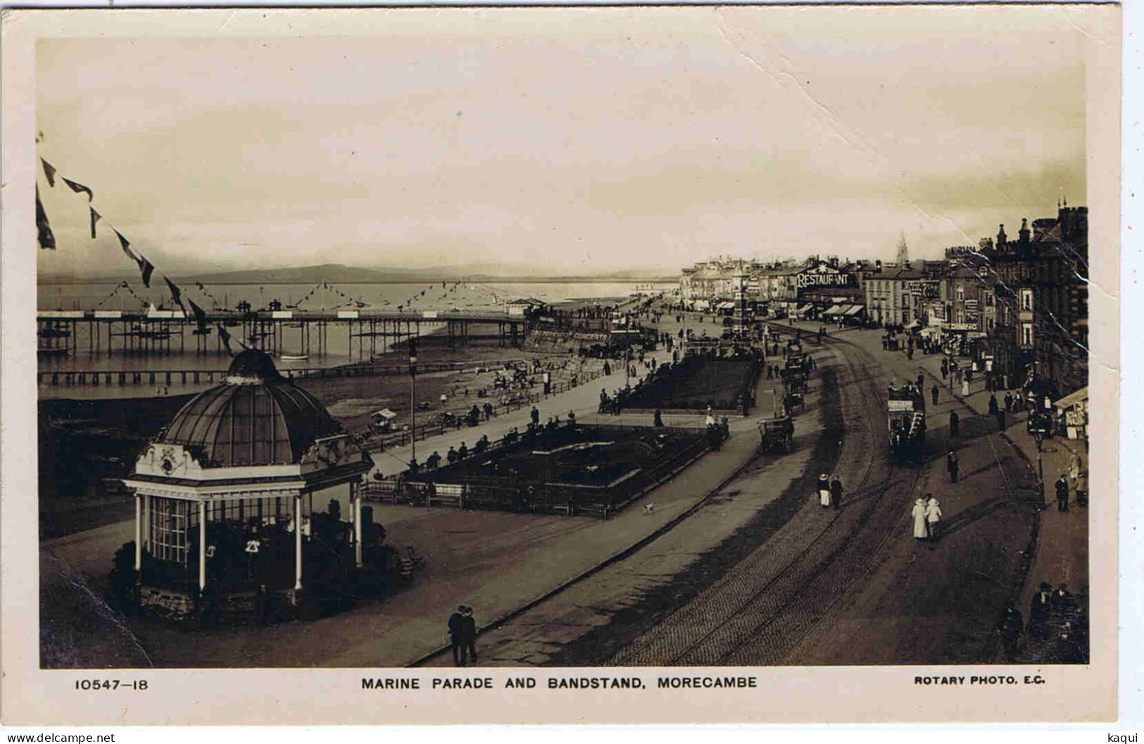 ROYAUME-UNI - MORECAMBE - Marine Parade And Bandstand - Rotary-Photo - N° 10547-15 - Sonstige & Ohne Zuordnung