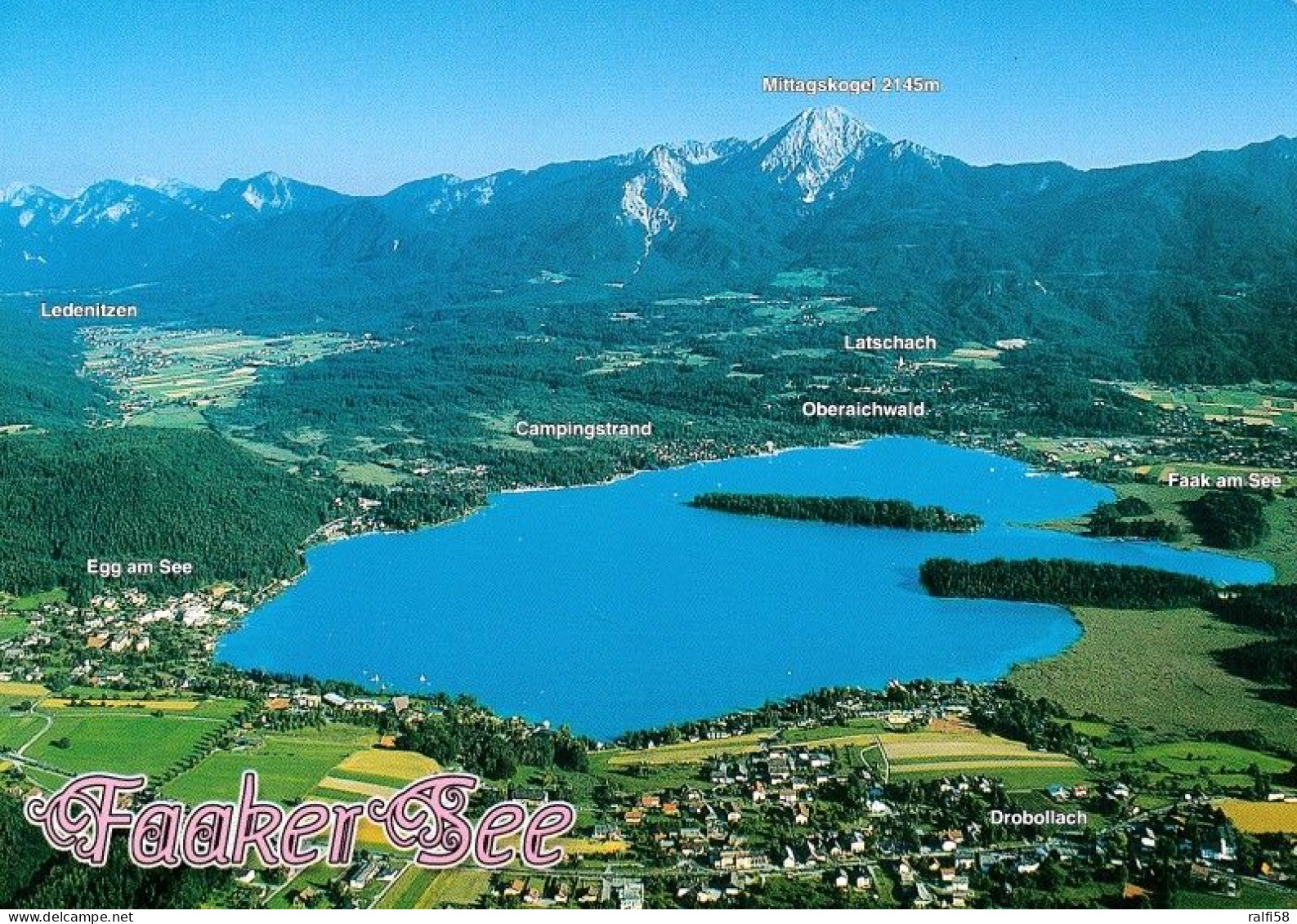 1 AK Österreich / Kärnten * Blick Auf Egg Am See, Oberaichwald, Latschach, Faak Am See Und Drobollach Am Faaker See * - Faakersee-Orte