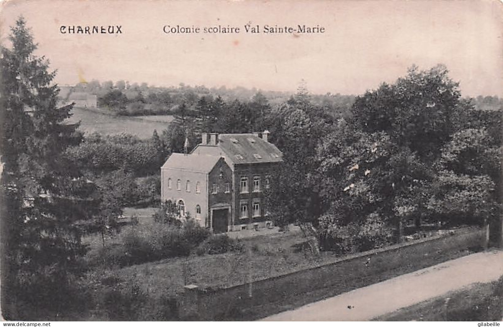 Herve -  CHARNEUX - Colonie Scolaire Val Sainte Marie - 1914 - Herve