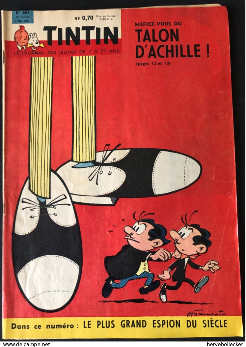 TINTIN Le Journal Des Jeunes N° 654 - 1961 - Tintin