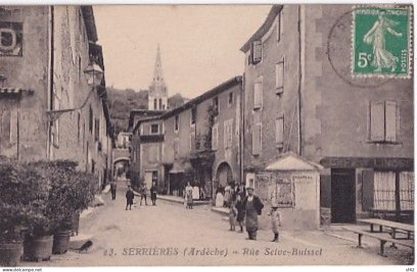 SERRIERES        RUE SEIVE BUISSET              CAFE LINOSSIER - Serrières