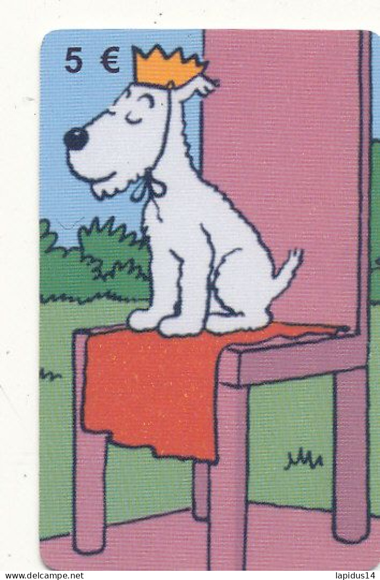 TE 08 / TELECARTE LOT  DE 4 CARTES  TINTIN  MILOU TIRAGE 500 EX - BD