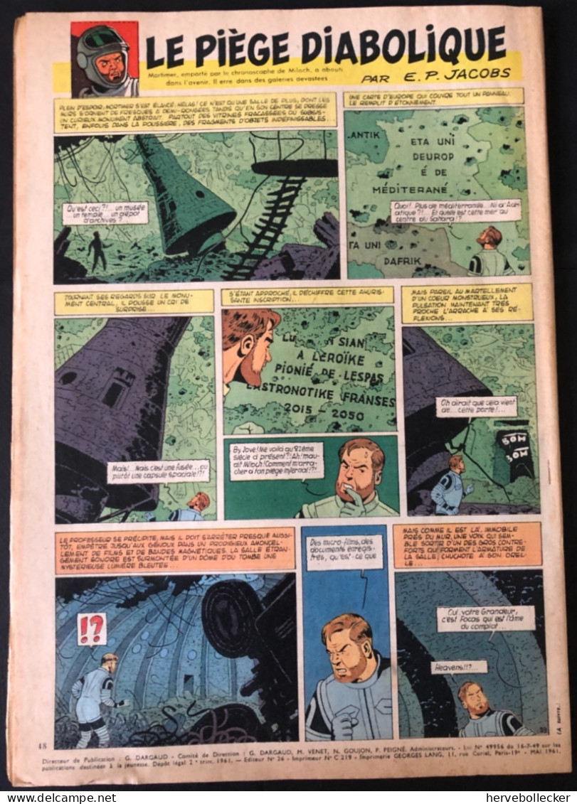 TINTIN Le Journal Des Jeunes N° 656 - 1961 - Tintin