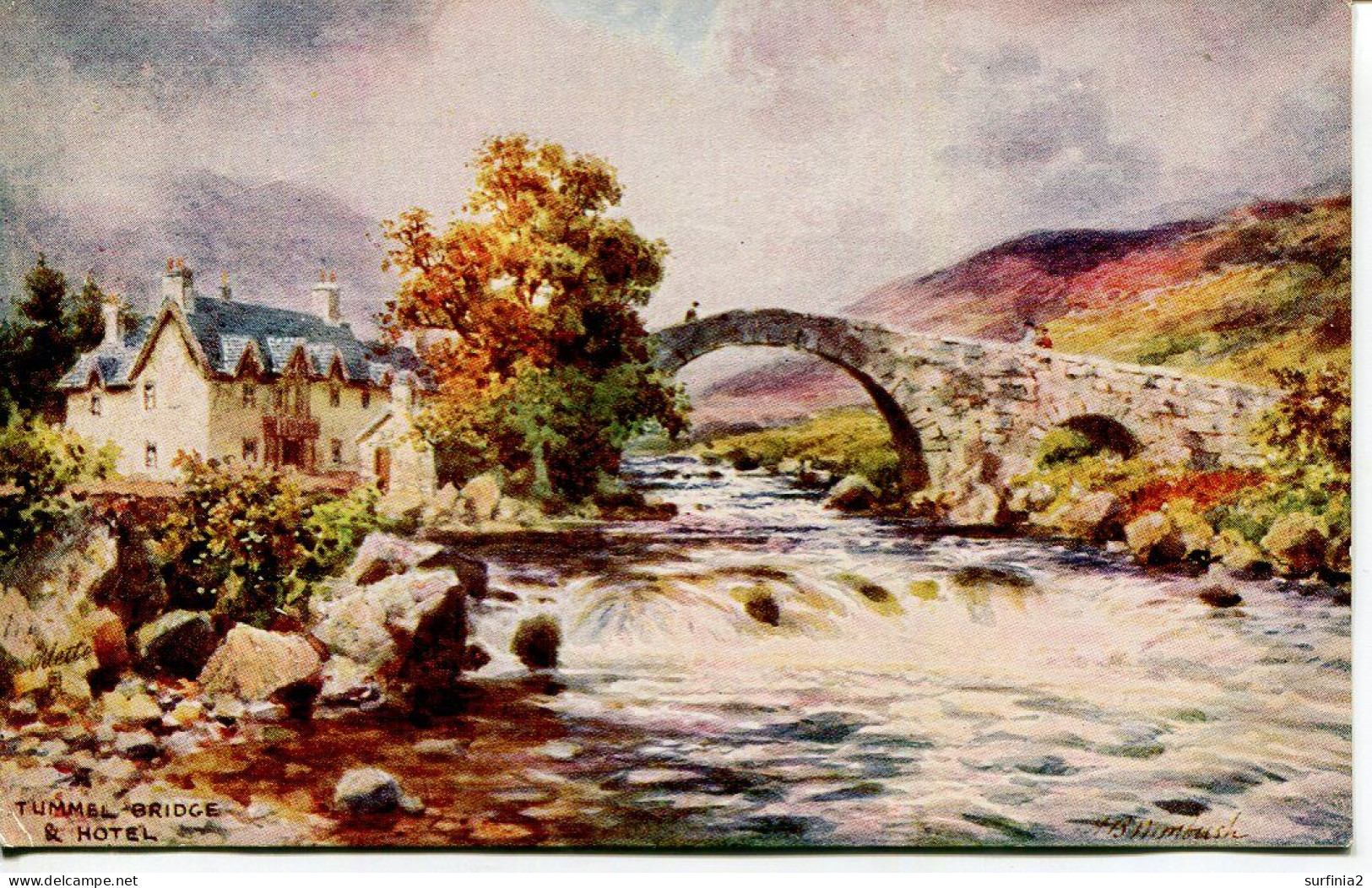 TUCKS OILETTE ? - PERTHSHIRE - TUMMEL BRIDGE By HENRY WIMBUSH - Wimbush