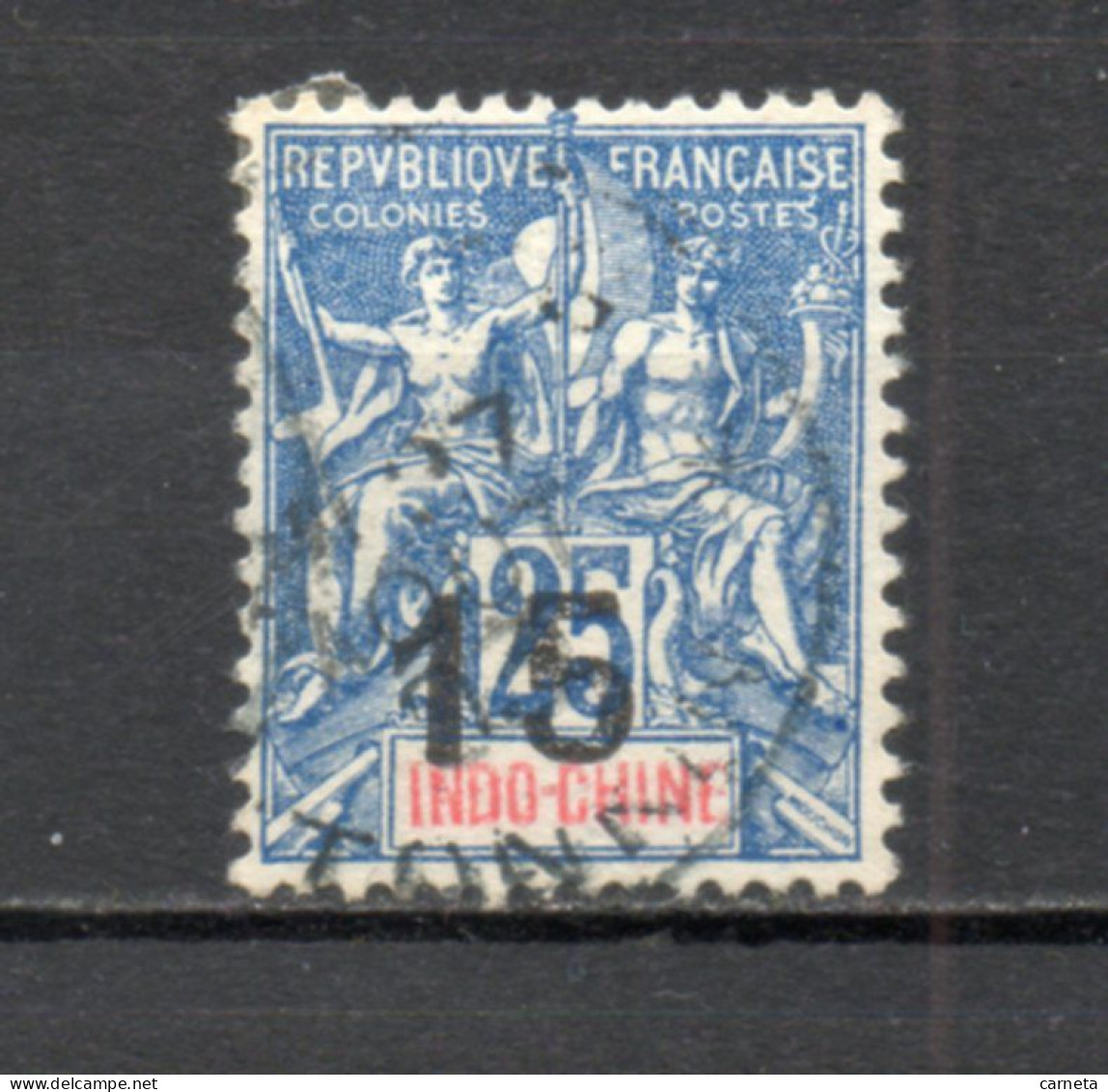 INDOCHINE  N° 23   OBLITERE  COTE 1.70€     TYPE GROUPE SURCHARGE - Used Stamps