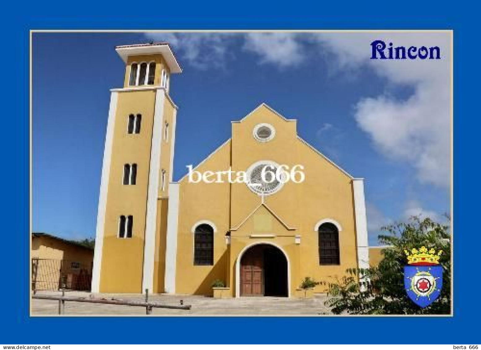 Bonaire Rincon Church New Postcard - Bonaire