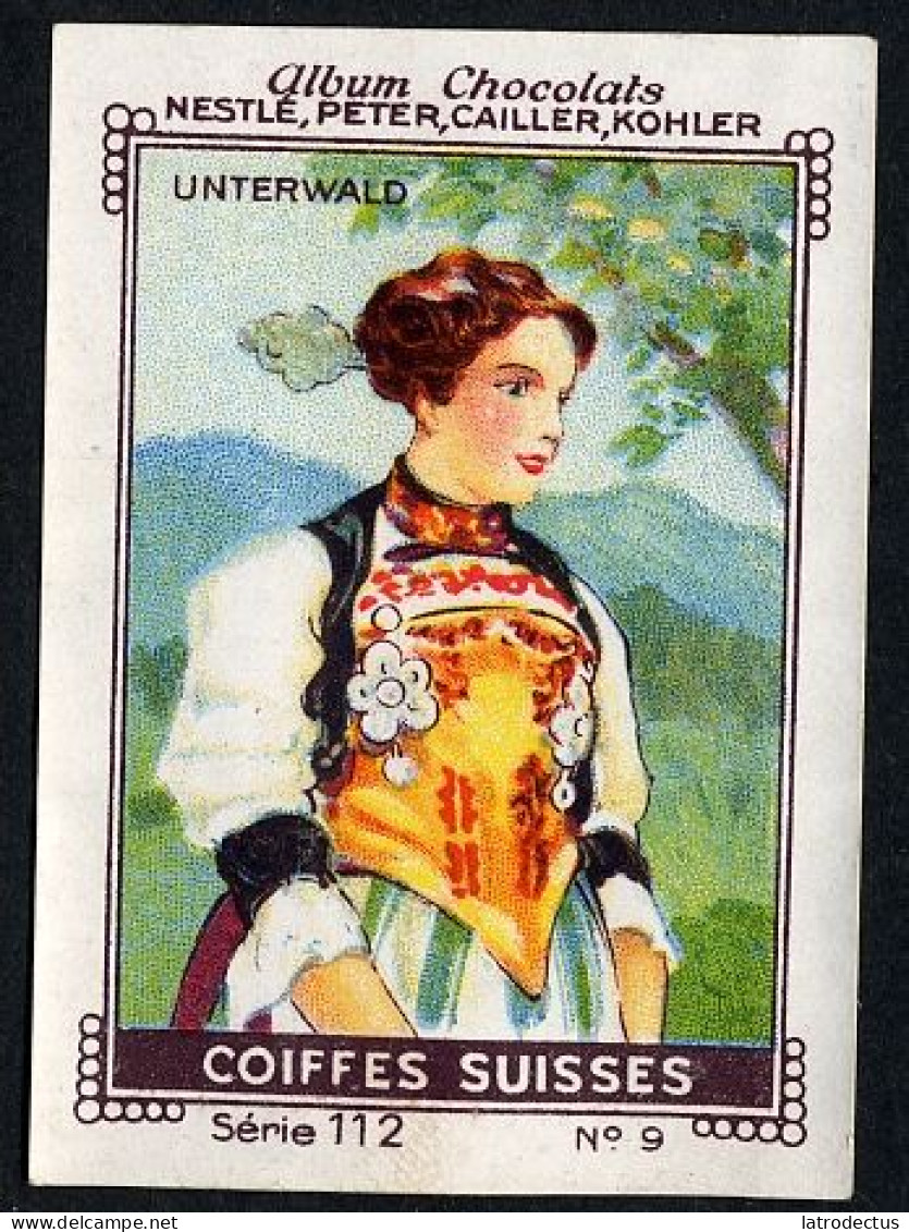 Nestlé - 112 - Coiffes Suisses, Swiss Ladies Caps, Schweizer Damenmützen - 9 - Unterwald - Nestlé