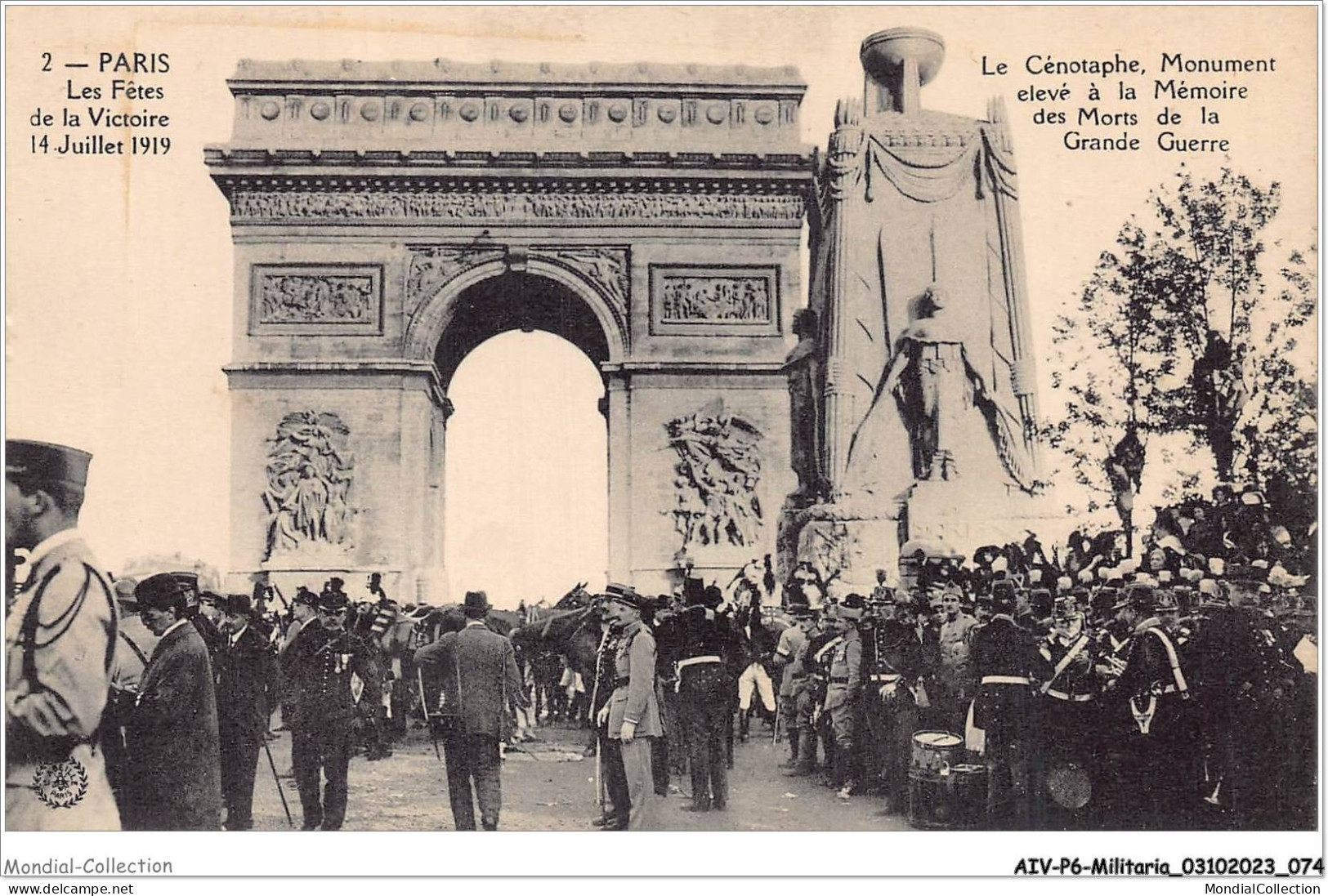 AIVP6-0570 - MILITARIA - LE CENOTAPHE MONUMENT ELEVE A LA MEMOIRE DES MORS DE LA GRANDE GUERRE - Monuments Aux Morts