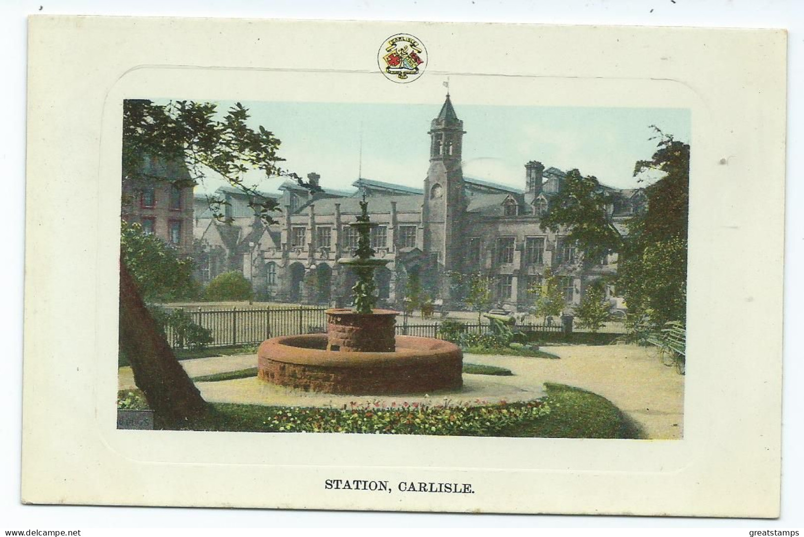 Railway  Postcard Station Carlisle Unused Cumbria - Stazioni Senza Treni