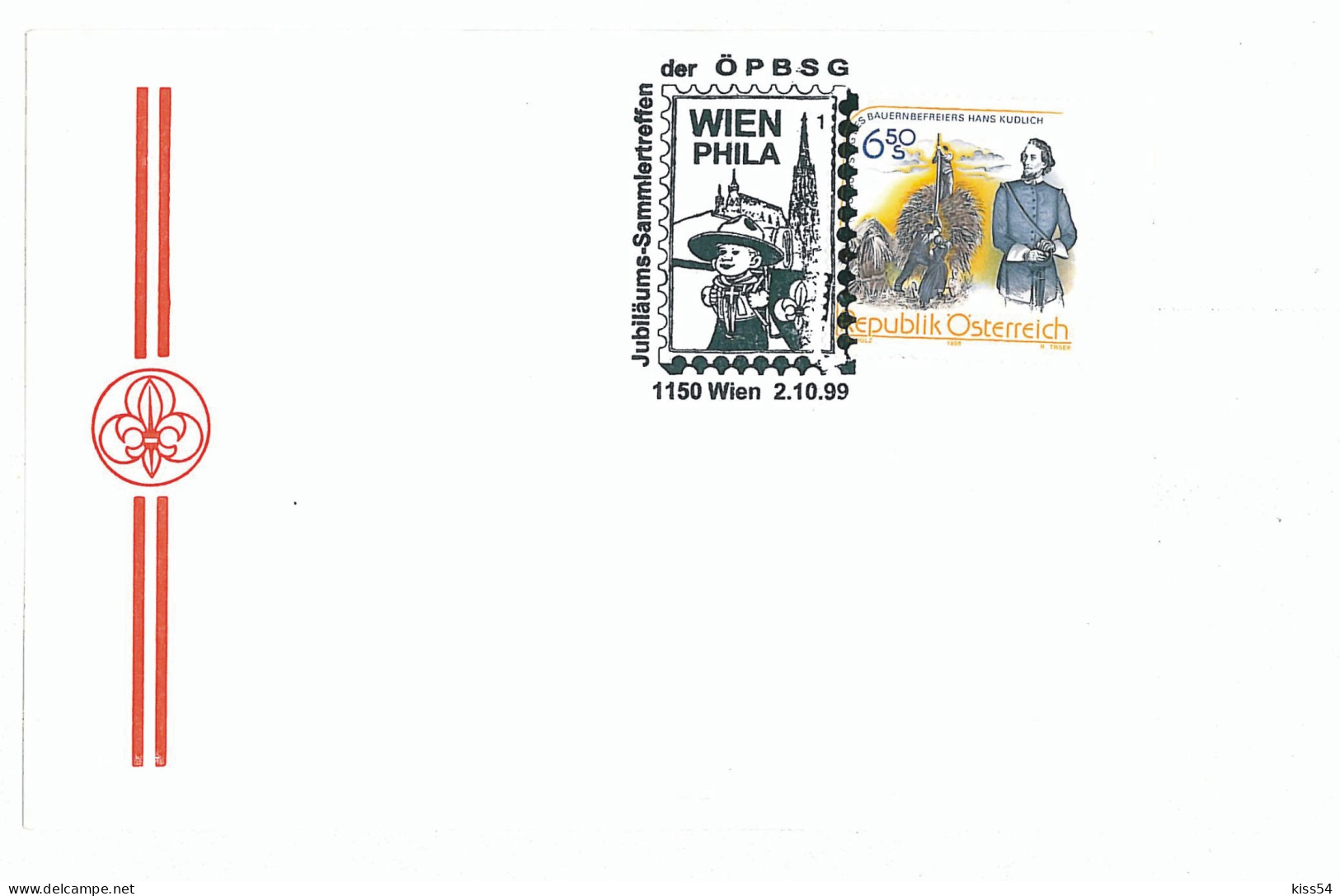 SC 42 - 1096 Scout AUSTRIA - Cover - Used - 1999 - Briefe U. Dokumente