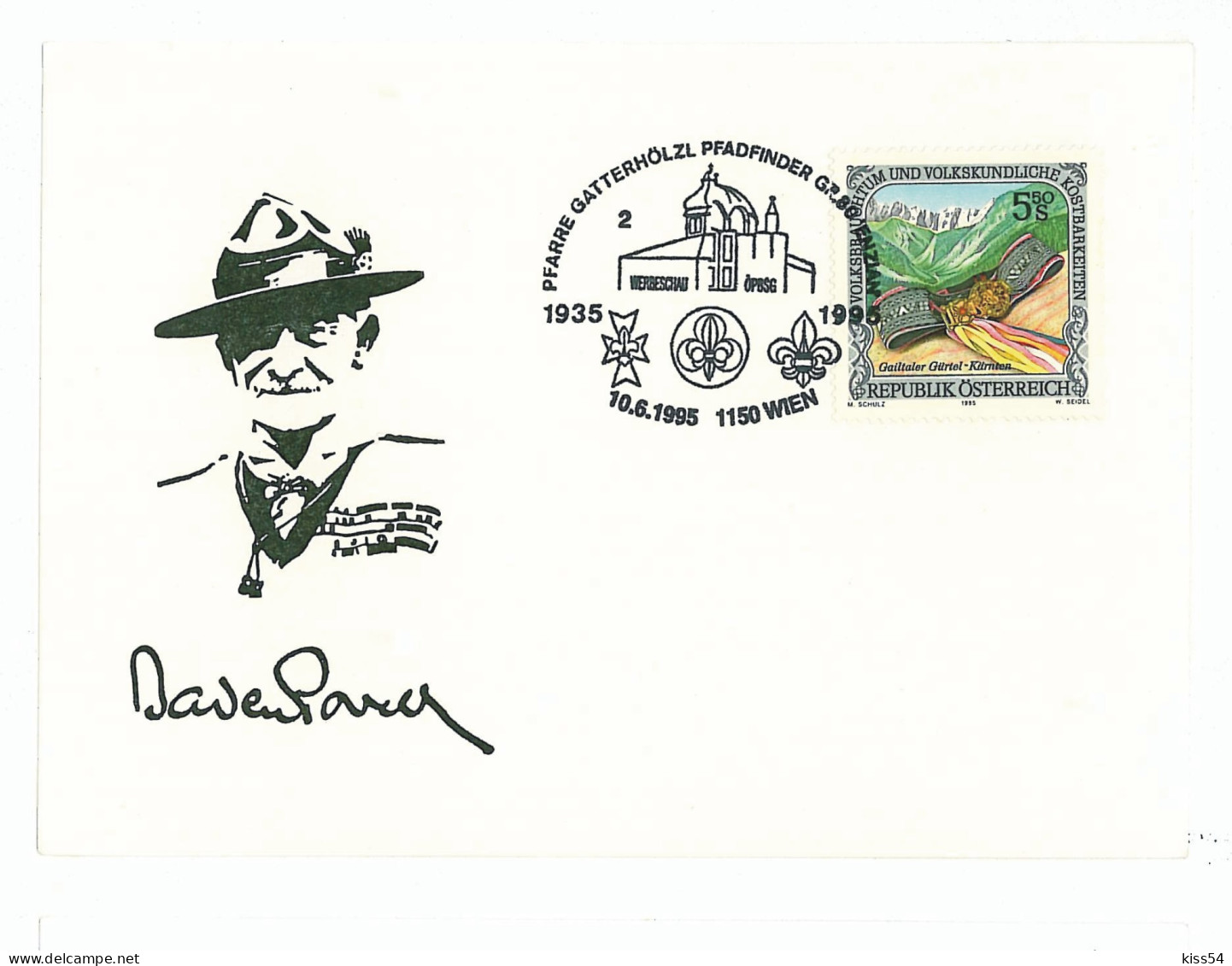 SC 42 - 1091 Scout AUSTRIA - Cover - Used - 1995 - Storia Postale