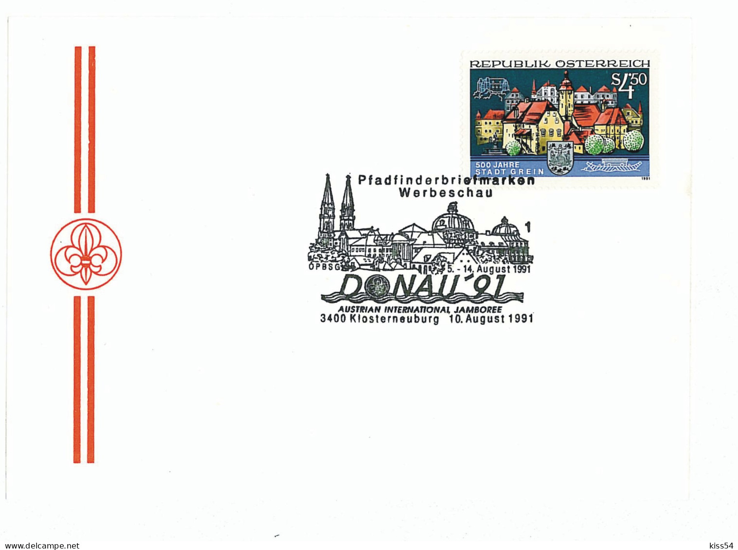 SC 42 - 779 Scout AUSTRIA - Cover - Used - 1991 - Brieven En Documenten