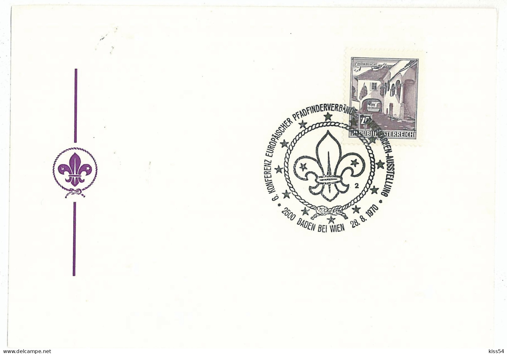 SC 42 - 1006 Scout AUSTRIA - Cover - Used - 1970 - Lettres & Documents