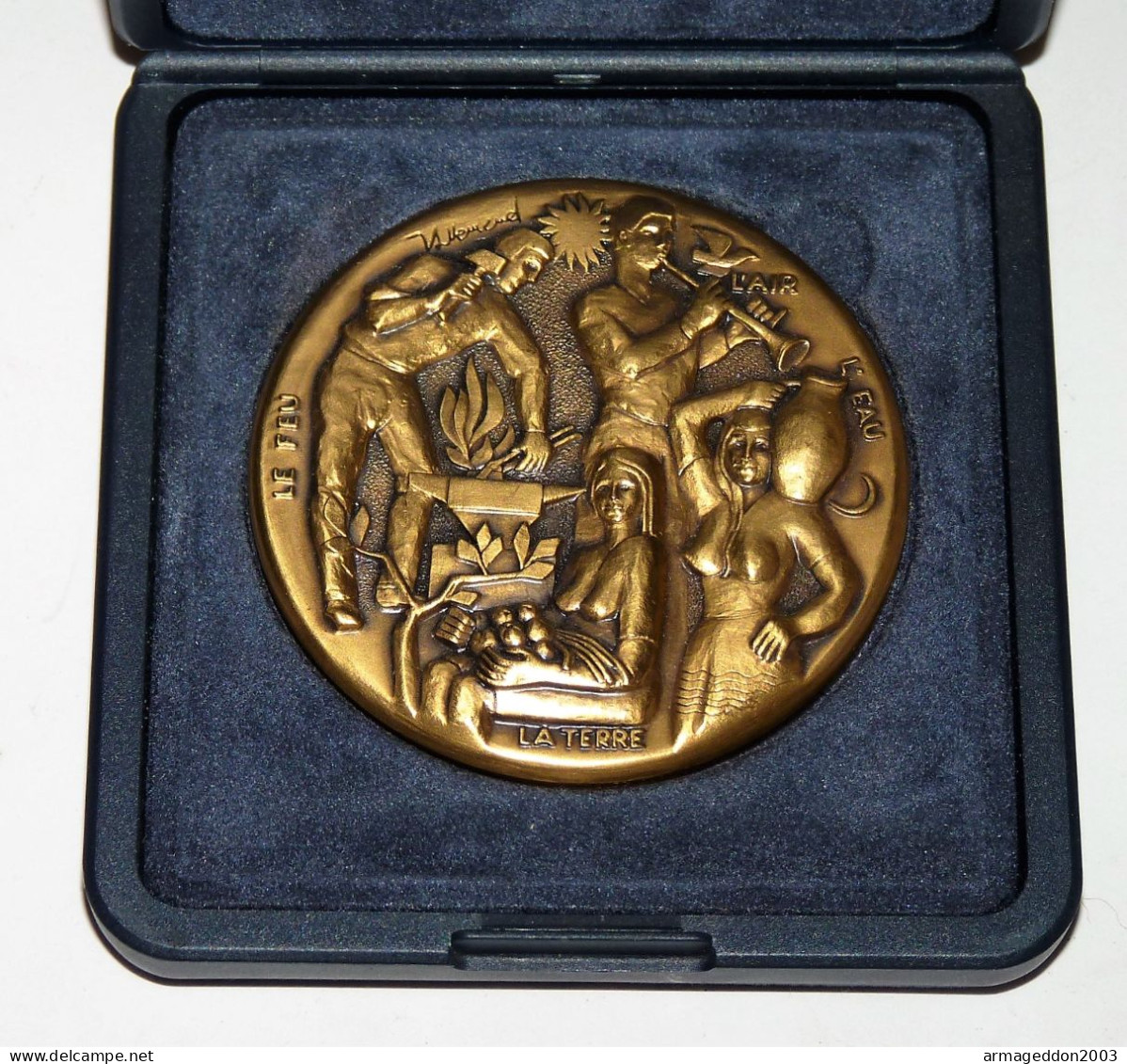 MEDAILLE BRONZE PICHARD SOCIETE INDUSTRIELLE DE L'AISNE LA ROCHETTE VENIZEL 1990 - Professionnels / De Société