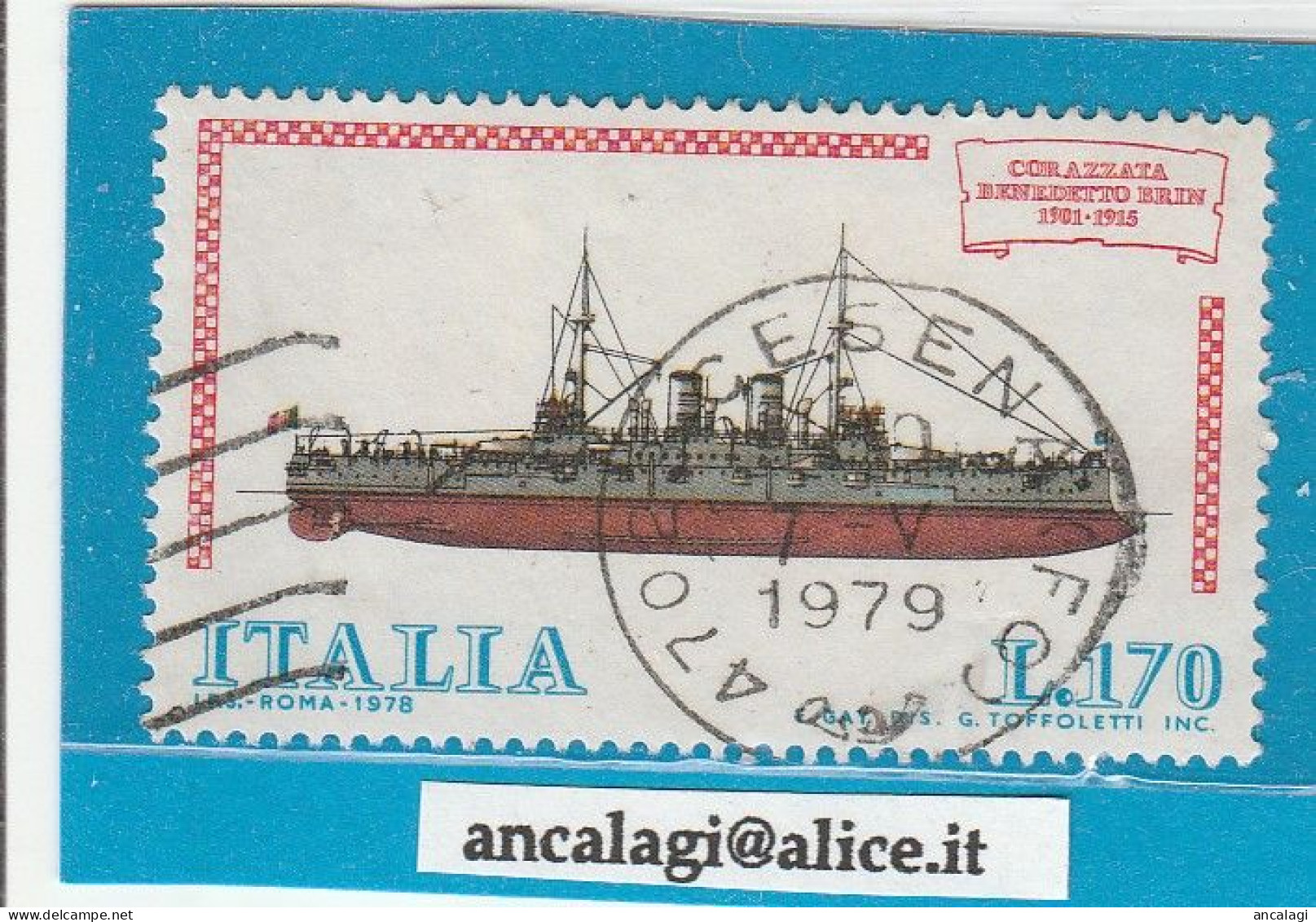 USATI ITALIA 1978 - Ref.0391B "COSTRUZIONI NAVALI ITALIANE" 1 Val. - - 1971-80: Gebraucht